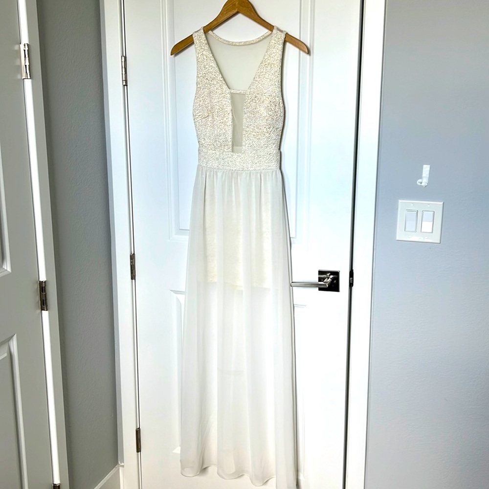 White Sparkly dress